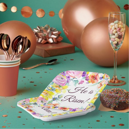 Hij is verstijfd. Papieren borden Papieren Bordje (Multi)