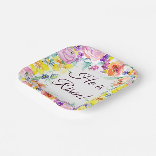 Hij is verstijfd. Papieren borden Papieren Bordje (Gebogen)