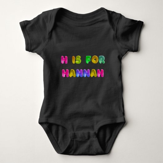 Hij is voor Hannah Design - Verwen jezelf of geef  Romper (Voorkant)