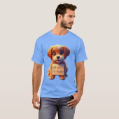 Hij is weg t-shirt (Voorkant volledig)