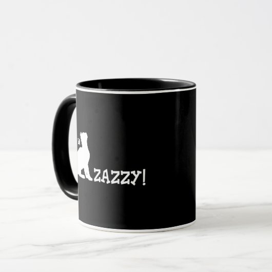 Hij is zo Zazzy - Cat Lover Mok (Voorkant links)