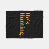 Hij jaagt 2 fleece deken (Voorkant (Horizontaal))