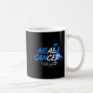 Hij kan Ataxia Awareness Month Gift Blu genezen Koffiemok