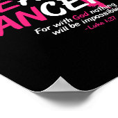 Hij kan Geweldige borstkanker genezen Poster (Hoek)