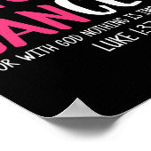 Hij kan het bewustzijn van borstkanker genezen poster (Hoek)