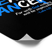 Hij kan kanker Alopecia sensibiliseren Maand Gift  Poster (Hoek)