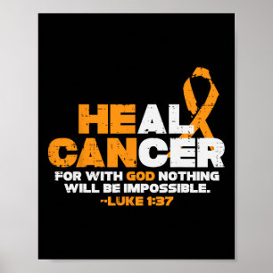 Hij kan kanker Oranje met lintleukemie behandelen Poster