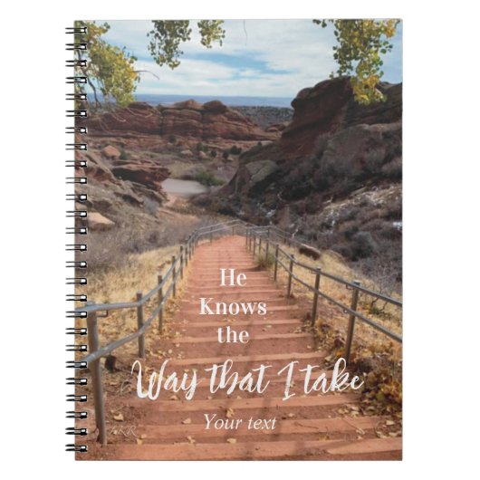Hij kent de weg die ik neem notitieboek (Voorkant)