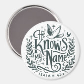 Hij kent mijn naam magneet (Voorkant / Achterkant)