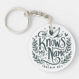 Hij kent mijn naam sleutelhanger