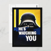 Hij kijkt naar je briefkaart (Voorkant / Achterkant)