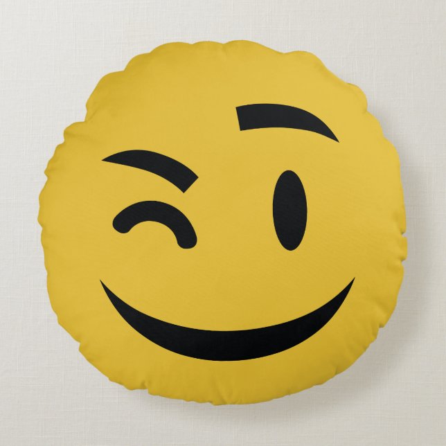 hij kijkt naar je emoji rond kussen (Voorkant)