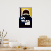 Hij kijkt naar jou poster (Keuken)