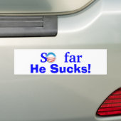 Hij klote. bumpersticker (Op auto)