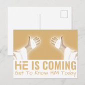 HIJ KOMT BRIEFKAART (Voorkant / Achterkant)