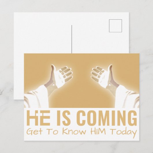 HIJ KOMT BRIEFKAART (Voorkant / Achterkant)