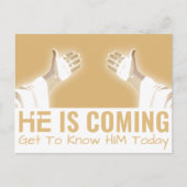 HIJ KOMT BRIEFKAART (Voorkant)