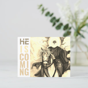 HIJ KOMT BRIEFKAART