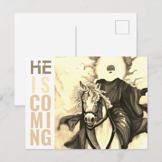 HIJ KOMT BRIEFKAART (Voorkant / Achterkant)