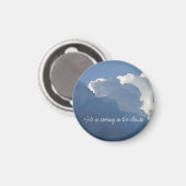 Hij komt in de wolken Christelijke citaat Magneet (Voorkant / Achterkant)