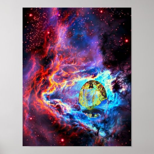 HIJ KOMT poster. Poster (Voorkant)