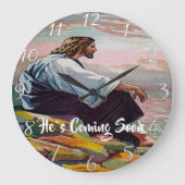 HIJ KOMT SNEL Christelijk geloof AAN. Grote Klok (Voorkant)