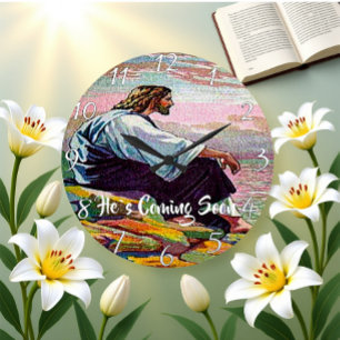 HIJ KOMT SNEL Christelijk geloof AAN. Grote Klok