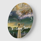 HIJ KOMT SNEL Christelijk geloof AAN. Grote Klok (Hoek)