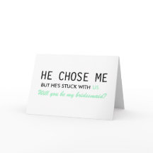 Hij koos mij, maar hij zit met ons