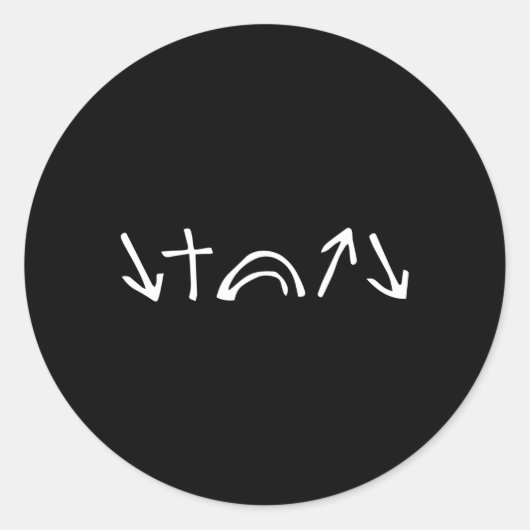 Hij kreeg het Roos dat hij liet zien dat hij B kwa Ronde Sticker (Voorkant)