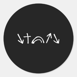 Hij kreeg het Roos dat hij liet zien dat hij B kwa Ronde Sticker