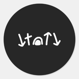 Hij kreeg het Roos dat hij liet zien dat hij B kwa Ronde Sticker