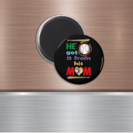 Hij kreeg het van zijn mam Magnet. Magneet