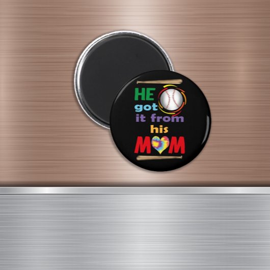 Hij kreeg het van zijn mam Magnet. Magneet