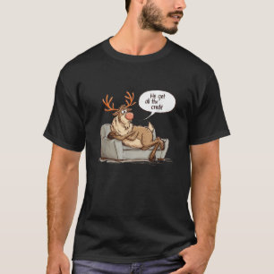 Hij krijgt alle eer Speech voor grappige kerst R T-shirt