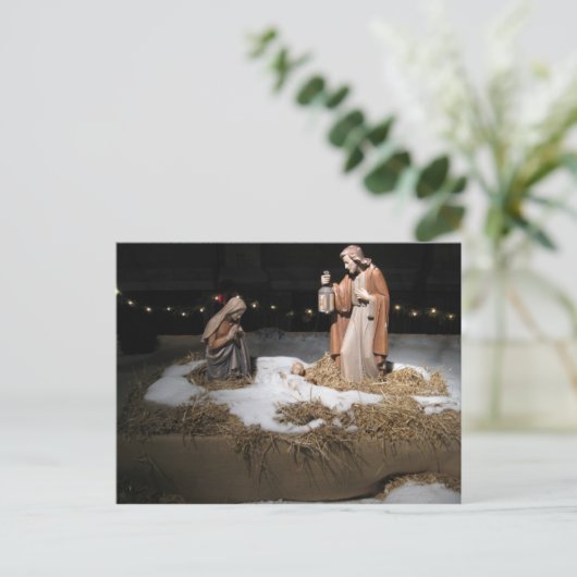 Hij kwam om middernacht duidelijk briefkaart (Staand voorkant)