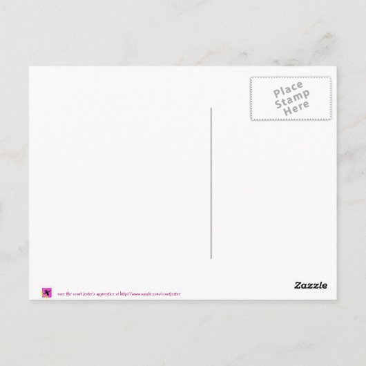 Hij kwam om middernacht duidelijk briefkaart (Achterkant)