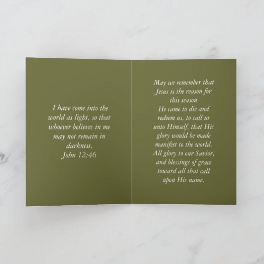 Hij kwam unto van hem. kaart (Binnen)