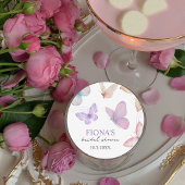 Hij laat haar hart fladderen | Elegant Vrijgezelle Ronde Sticker