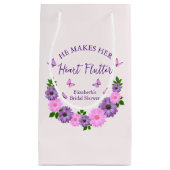 Hij laat haar hart fladderen Vlinderthema Bruidsme Klein Cadeauzakje (Voorkant)