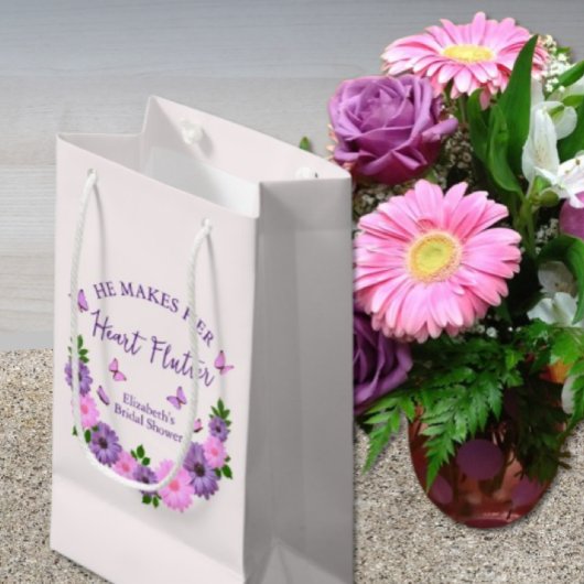 Hij laat haar hart fladderen Vlinderthema Bruidsme Klein Cadeauzakje