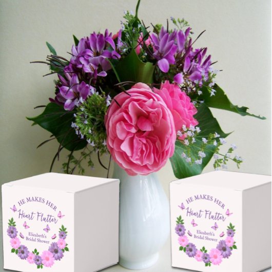 Hij laat haar hart sneller kloppen Vlinderthema br Bedankdoosjes