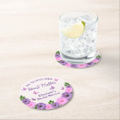 Hij laat haar hart sneller kloppen Vlinderthema br Ronde Kartonnen Onderzetter (Insitu)