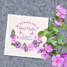 Hij laat haar hart sneller kloppen Vlinderthema Br Servet