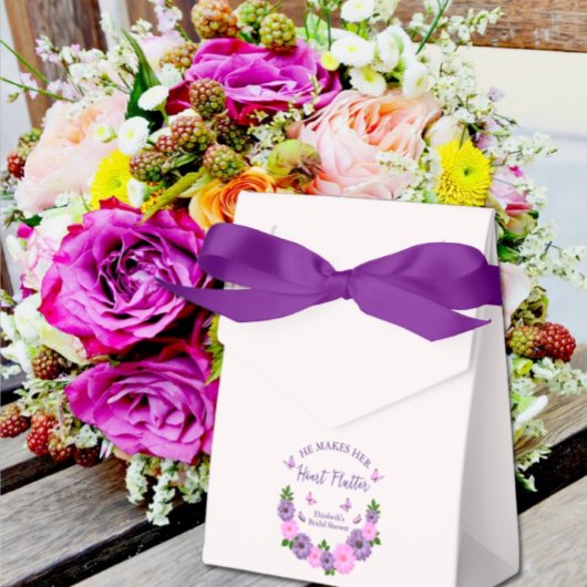 Hij laat haar hart vlinderslag Vrijgezellenfeest Bedankdoosjes