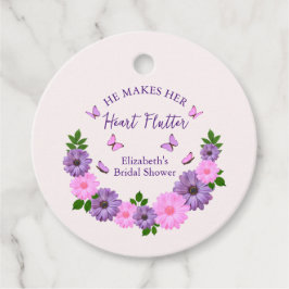 Hij laat haar hart vlinderslag Vrijgezellenfeest Bedankjes Labels