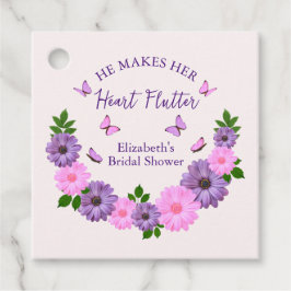 Hij laat haar hart vlinderslag Vrijgezellenfeest Bedankjes Labels