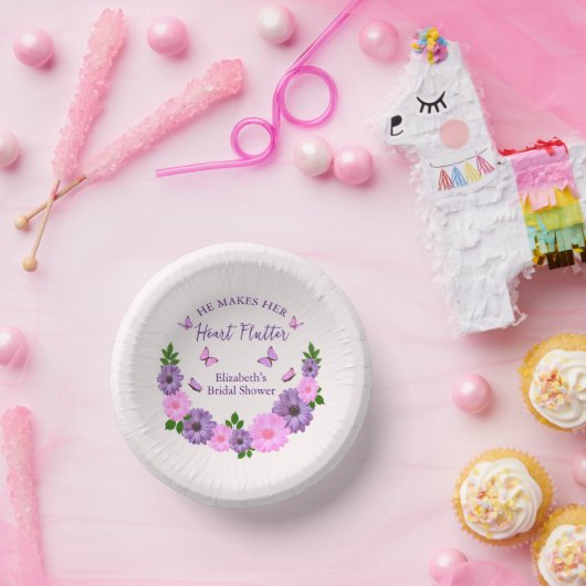 Hij laat haar hart vlinderslag Vrijgezellenfeest Papieren Kommen (Feest)