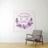 Hij laat haar hart vlinderslag Vrijgezellenfeest Wandkleed (In situ)