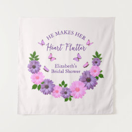 Hij laat haar hart vlinderslag Vrijgezellenfeest Wandkleed